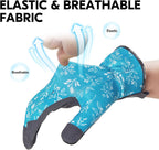 Vgo... Gardening Gloves for Women,Puncture-proof,Thornproof,Safety Work Gloves for Weeding,Digging,Touchscreen,Synthetic Leather(XS,Blue,SL7476)