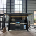 Aluminum Easy to Install Outdoor BBQ Kitchen Pod, Rustless Prefab Cooking Station with Skylight Ceiling and Audio for Coastal Household and Hotel Outdoor Acticity