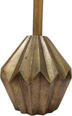 East at Main Bohemian Geometric Metal Martini Table, 10” Wide, Antique Brass – Slim Decorative Pedestal End Table for Display & Storage