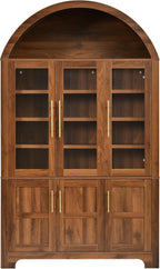 Merax 73'' Tall Farmhouse Arched Kitchen Pantry Cabinet