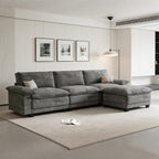 108" Modular Sectional Couch, L Shaped Cloud Sofa for Living Room | Comfortable Foam Cushions, Sturdy Frame, Appealing Appearance, Easy Assembly, Soft Chenille, Modular Design, Dark Gray