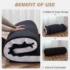 Japanese Floor Mattress - Extra Thick Foldable Twin Size Futon Mattress - Memory Foam Sleeping Pad for Adults - Tatami Mat Suitable for Camping & Guest