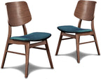 New Classic Furniture Oscar 3-Piece Wood Corner Table Set in Teal