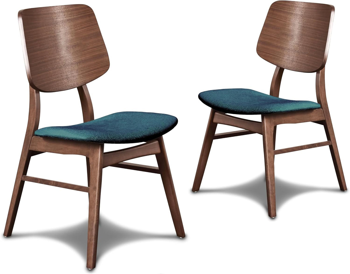 New Classic Furniture Oscar 3-Piece Wood Corner Table Set in Teal