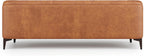 Valencia Avery Leather Couch 89" | Top Grain Nappa 11000 Leather 3 Seater with Tufted Back, Solid Wood Frame, Plush Cushioning, Saddle Tan