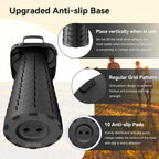 2026 Upgraded Portable Folding Stool, Collapsible Stool, Telescoping Camping Stool with Max Load Capacity 485lbs, Square Retractable Seat for Camping Gardening Fishing Hiking BBQ[Black]