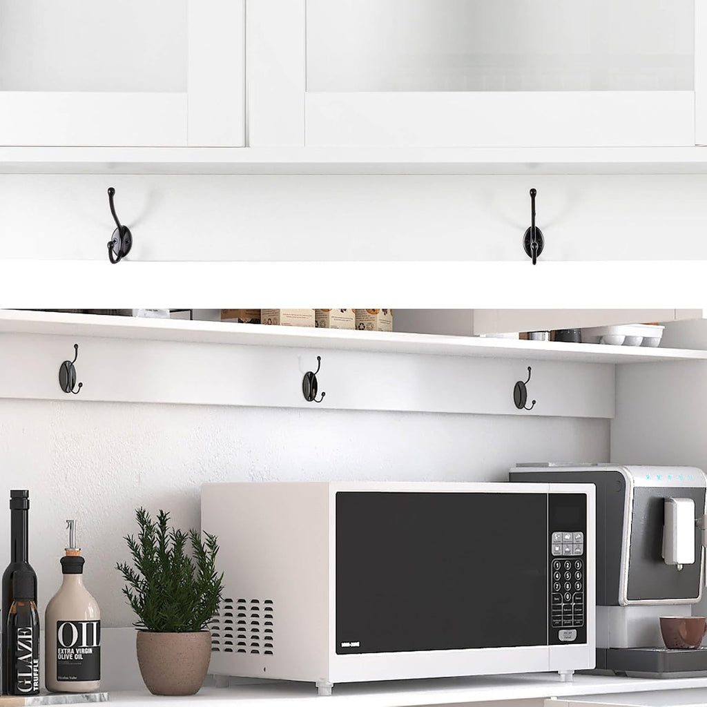 74" Tall Kitchen Pantry Storage Cabinet with Drawers, Microwave Shelf & Hutch, Modern Freestanding Kitchen Cabinets with Countertop & Hook Up, White Buffet Cabinet, (63" W x 15.7" D x 74.8" H)