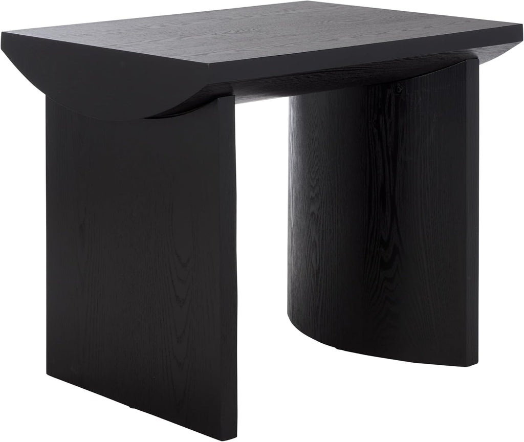 SAFAVIEH Home Collection - Bara Modern End Table, Black Rectangular Accent Side Table (ACC2316B)