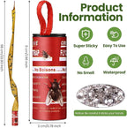 Qualirey 160 Pack Fly Strips Sticky Fly Trap Indoor Outdoor Hanging Fly Ribbon Tape Paper Flying Insect Trap Gnat Killer Traps for Fruit Flies, Bug, Insect, Pest (Red)