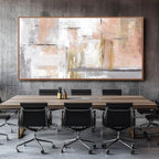 Kureful Large Painting Gold Abstract Wall Art for Living Room Bedroom Office Modern Artwork Graffiti Home Decor 30x60 Inches Ready to Hang