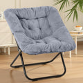 Sweetcrispy Comfy Chair for Adults, Foldable Living Room Chair, Soft Faux Fur Lounge for Bedroom Dorm Rooms, Comfortable Reading Chair for Teens, X-Large
