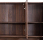 Versatile Kitchen Pantry Cabinet - 70.87" Tall Multi-Functional Storage Solution for Bed Room and Kitchen, Walnut