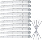 Beuta Landscape Edging | Garden Edging Border | Faux Stone Bricks for Lawn edging, Flower beds, Pathways & Yard Edging– 10 Packs | Each Section Has 6 Bricks 48"L x 4"W x 2.25"H | 30 Spikes |Limewash