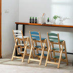 Retro Step Stool Chair For Kitchen 1950S,Folding Bar Stool Multifunctional 3 Step Ladder,Solid Wood Ladder Stool Counter Height Tall Stool,Portable Foldable Stool Step Stool For Adults Kitchen Outdoor