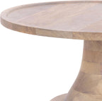 SAFAVIEH Home Collection - Javier Accent Table with Whitewashed Solid Wood Finish, Modern Round Side Table (ACC3257A)