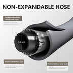 Garden Hose 5/8" x 50ft - No-Kink Flexible Water Hose 600 PSI Burst Pressure, Lightweight & Durable for Yard, Car Wash, Pets Gray