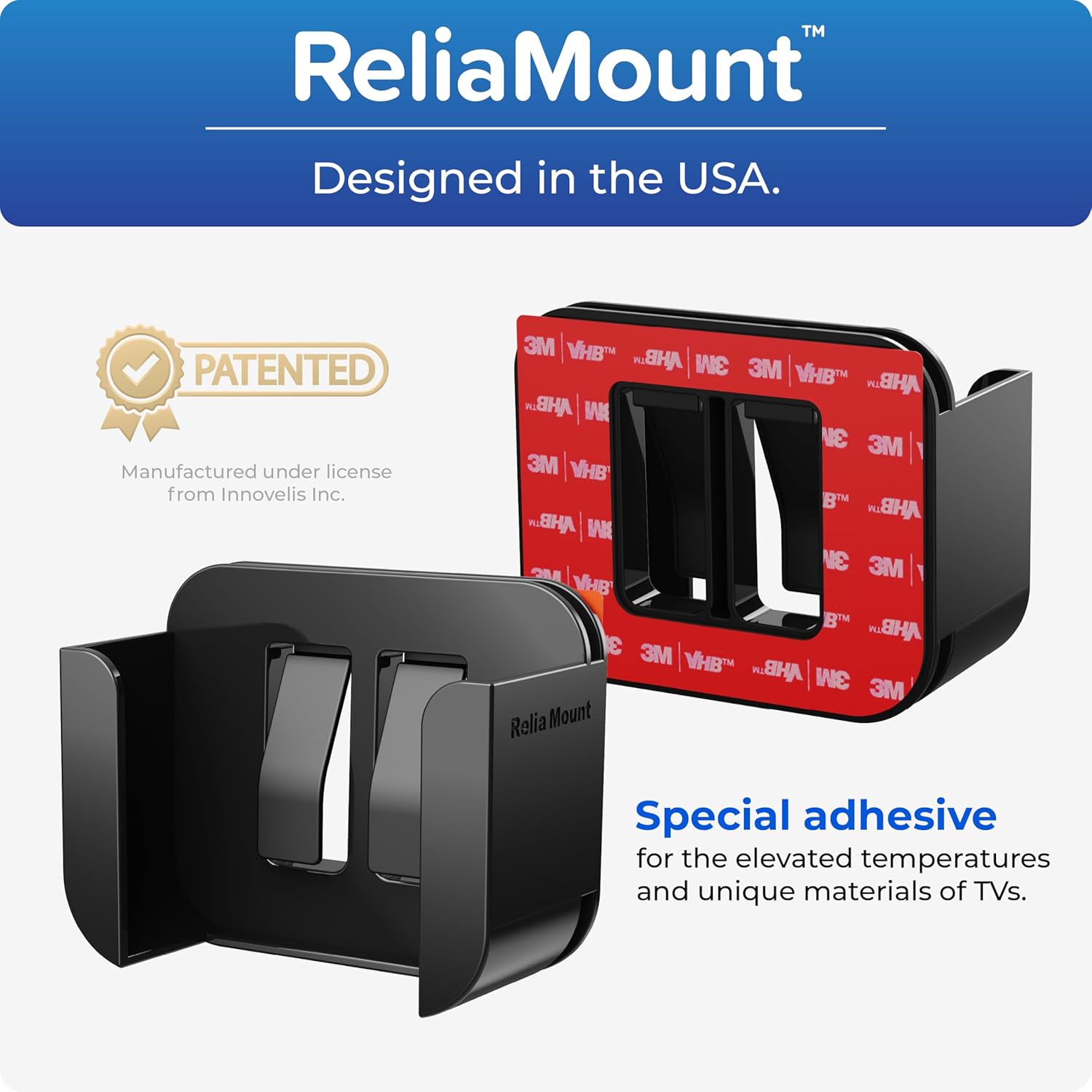 ReliaMount Universal Mount for Apple TV - Compatible with Every Apple TV | Designed in USA – Easy Apple TV Installation