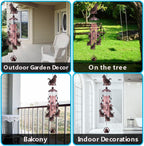 Cats Wind Chimes Outdoor/Indoor Decor - 36 Inch Metal Musical Wind Bells, Mobile Romantic Kitten Wind Catcher, Outdoor Cats Wind Chimes Gifts for Mom, Home, Balcony, Trees, Festival Garden Decoration