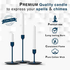 Set of 20 White Spell & Chime – Premium Mini Taper Candles for Rituals, Prayer, Birthdays, Meditation, Altar - 4 Inch Tall, Unscented.