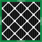 Filterbuy 20x20x1 Air Filter MERV 10 Odor & Allergy Defense with Activated Carbon (4-Pack), Electrostatic Pleated HVAC AC Furnace Filters Replacement, Made in USA (Actual Size: 19.50 x 19.50 x 0.75)