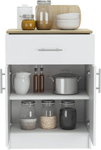 Pantry Cabinet,One Drawer,One Double Door Cabinet with Two Shelves,for Kitchen,Dining Room