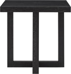 Roundhill Furniture Luno Contemporary End Table, Black