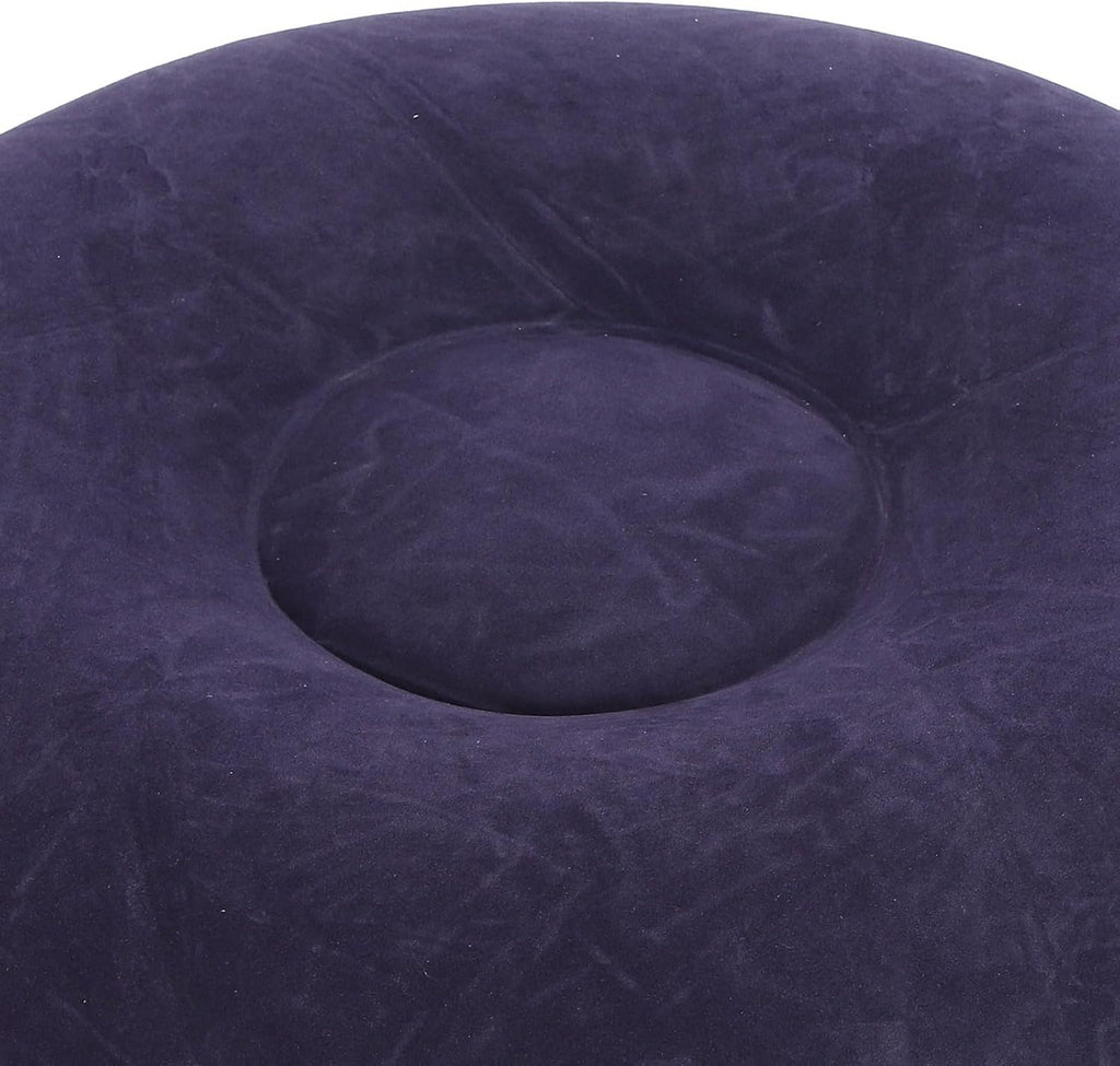 Round Footrest Stool, IndoorOutdoor Camping Outdoor Mattress Inflatable Ottoman for Camping Backyard Patio Garden Home