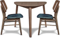 New Classic Furniture Oscar 3-Piece Wood Corner Table Set in Teal