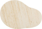 SAFAVIEH Home Collection - MTP Medium Side Table, Beige Ceramic Accent Table with Ribbed Base, Fully Assembled (ACC2910A)