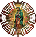 Virgin Mary Prayer Wind Spinner, Metal Wind Spinners Outdoor Indoor, Virgin Mary Hanging Garden Decor for Outside, Stainless Wind Spinners for Yard and Garden 10 inch 3D (25.76X25 CM)