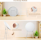 Folding Round Table, 32in Cocktail Table, High Top Table with Removable Legs, Foldable Bar Tables, Pub Tables for Weddings, Parties,Patio, Business Events (White, 32" Round - Set of 2)