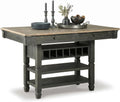 Signature Design by Ashley Counter Height Table with Storage, Farmhouse