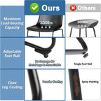 GOTMINSI Dining Chairs Set of 4, 18 Inch Modern Dinner Chairs, PU Leather Armless Dining Room Chairs with Sturdy Metal Legs and Upholstered Backrest for Kitchen (Black)