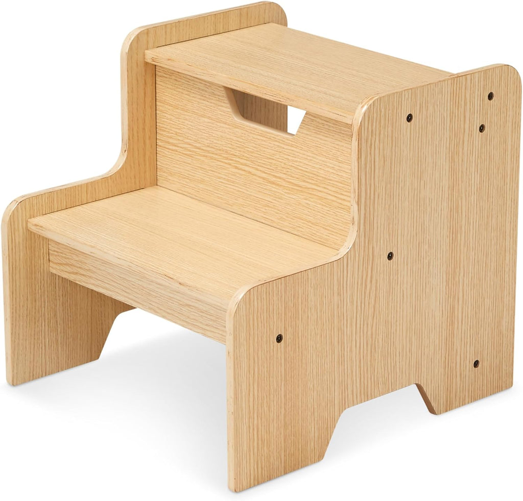 Melissa & Doug Kids Wooden Step Stool - Light Natural Finish