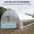 UYGALAXY Greenhouse Sidewall Manual Film Roll up Hand Crank Winch for Greenhouse Ventilation ﻿Agricultural