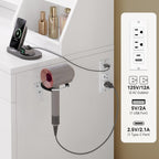 DWVO Vanity Desk with Mirror and Lights | Makeup Vanity Desk with Power Outlets & Jewelry Storage, 3 Light Modes, 2 Storage Drawers