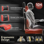 HLDIRECT High Back Gaming Chair, USB Massage Lumbar Support, Black&Red | PU Leather & Pocket Spring Seat Cushion, Footrest, 90°-135° recline, 330 lb capacity, for adult gaming, work & relaxing