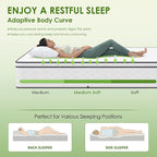 PayLessHere 12 Inch Innerspring Queen Mattress in a Box with Bamboo Charcoal Gel Memory Foam Fiberglass Free CertiPUR-US Certified Medium Firm Spring Mattress Pressure Relief,Queen