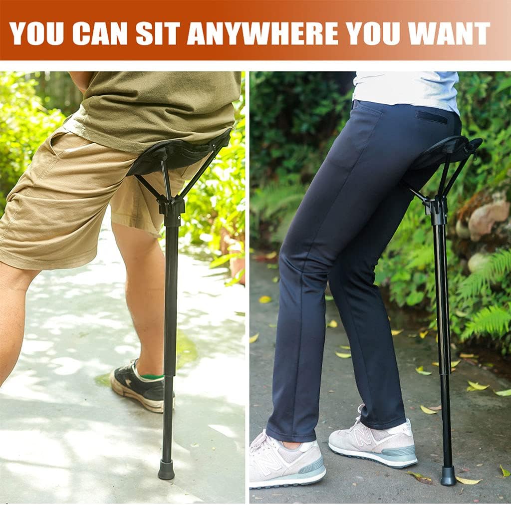 Youngy Adjustable Telescopic Foldable Stool Single Leg High Chair Tall Slacker Chair Telescopic Folding Stool