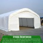 Farm Plastic Supply - String Reinforced 4 Year UV Resistant 10 mil White Greenhouse Plastic Sheeting - 4 Year UV Resistant Polyethylene Greenhouse Film, Hoop House Green House Cover (16' x 20')