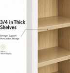 30" W x 30" H x 12" D Kitchen Wall Cabinet, White Shaker RTA Double Door Hanging Storage with Soft Close Hinges, Premium HDF & Plywood Built-in Cabinetry for Laundry Room, Bathroom & Pantry