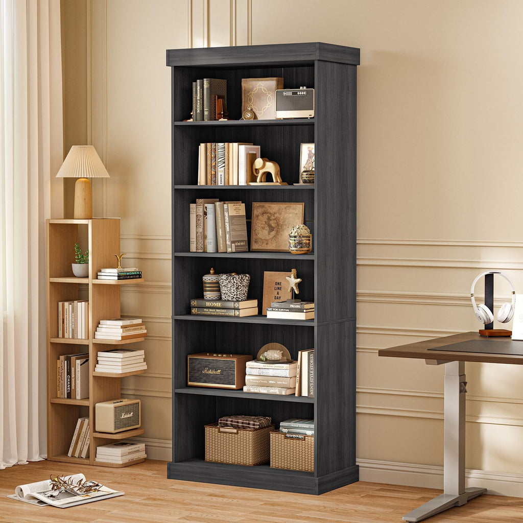 ivaniti 70.8" Tall Farmhouse Modular Kitchen Storage Cabinet with Glass Doors, 6-Tier Adjustable Shelves for Kitchen Organization, Set of 3, Black