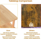 Solid Wood Side Table, Small Retro End Table, Narrow Couch Side Table with Storage Shelf, Skinny Bedside Table Nightstand for Small Space, Bedroom, Living Room, Farmhouse, No-Tool Assembly.