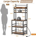 Large Record Player Stand with Vinyl Storage Shelf, Holds Up 500+ Albums | 5-Tier Record Player Table Turntable Stand with Charging Station & CD/DVD Rack, Vinyl Record Storage for Living Room Bedroom
