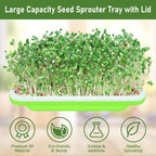 Legigo 5 Pack Seed Sprouter Trays- Soil-Free Cultivation Germination Tray, BPA Free Micro Greens Growing Trays Seed Sprouting Trays Kit with Germinating Paper for Healthy Wheatgrass, Beans and More