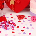 MARFOREVER Valentine's Day Felt Hearts Confetti, Heart Decorations Foam Confetti for Wedding, Mother's Day Supplies - Romantic Heart Shape Balls Sprinkles