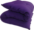 Purple Full Size Traditional Japanese Floor Futon Mattresses, Cotton Batting/Foam/Polyester Batting, Foldable Cushion Mats, Yoga, Meditaion 80 x 54 x 3