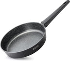 THE ROCK SOHO 9.5-Inch Non Stick Frying Pan – Nothing Sticks, Never Warps, Lasts Longer, Healthy Skillet with Heat-Resistant Handle, PFOA Free, Oven & Dishwasher Safe, Black