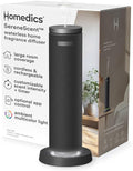 Homedics SereneScent Fabric Rechargeable Waterless Diffuser, Use with Homedics SereneScent Oil 120ml (Sold Separately) Cordless Aromatherapy, Adjustable Mist & Timer, 6 Calming Lights, Black