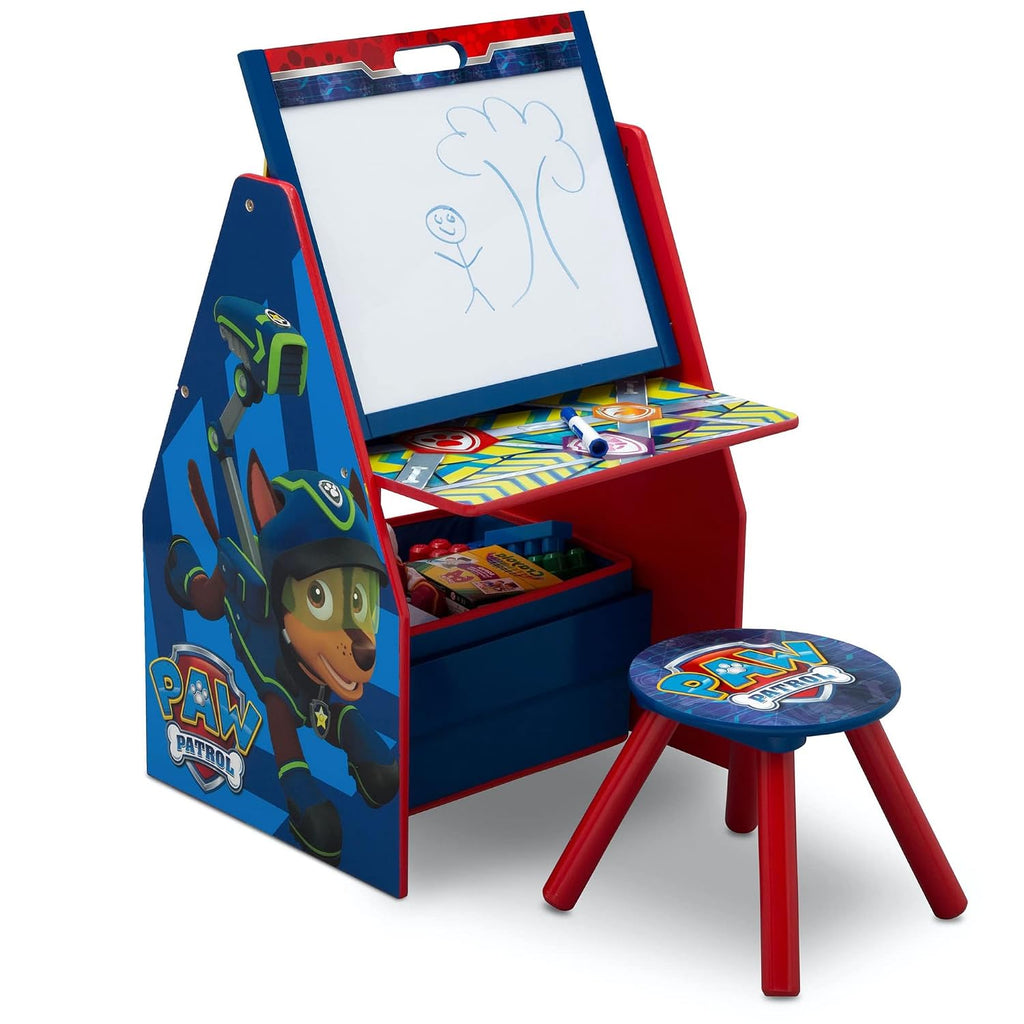 Delta Children Kids Table and Chair Set with Storage (2 Chairs Included) - Ideal for Arts & Crafts & Kids Easel and Play Station – Ideal for Arts & Crafts
